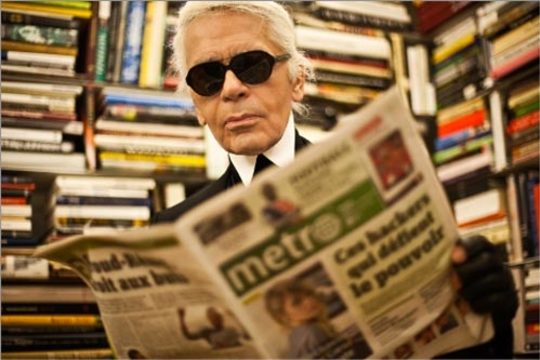 Karl Lagerfeld, rédacteur en chef