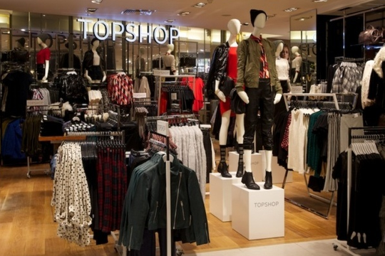 Ouverture de Topshop aux Galeries Lafayette