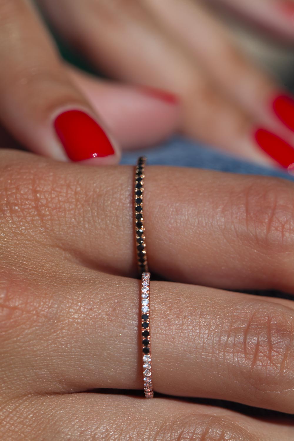 bague en diamant noir