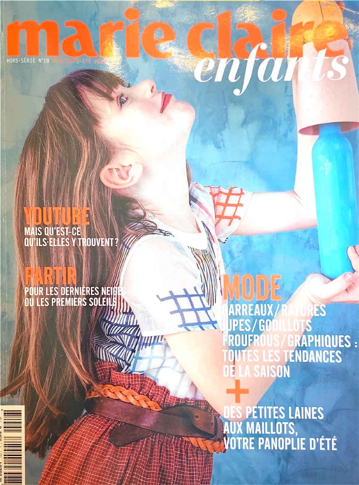 Magazine Marie Claire avecles bijoux pour enfants REDLINE