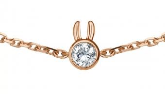 Bracelet chaine or rose