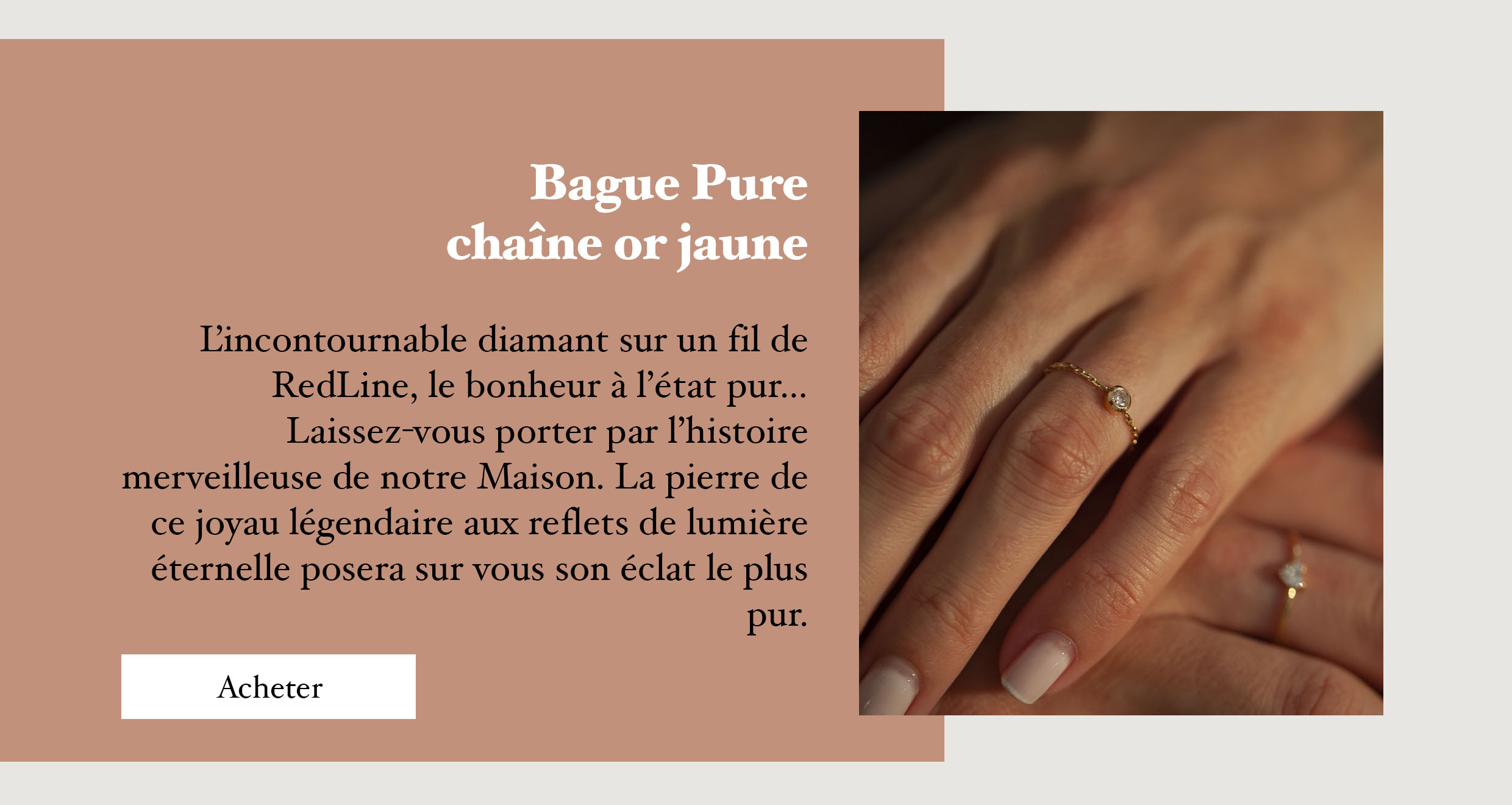 bague coeur diamant or jaune 18 carat