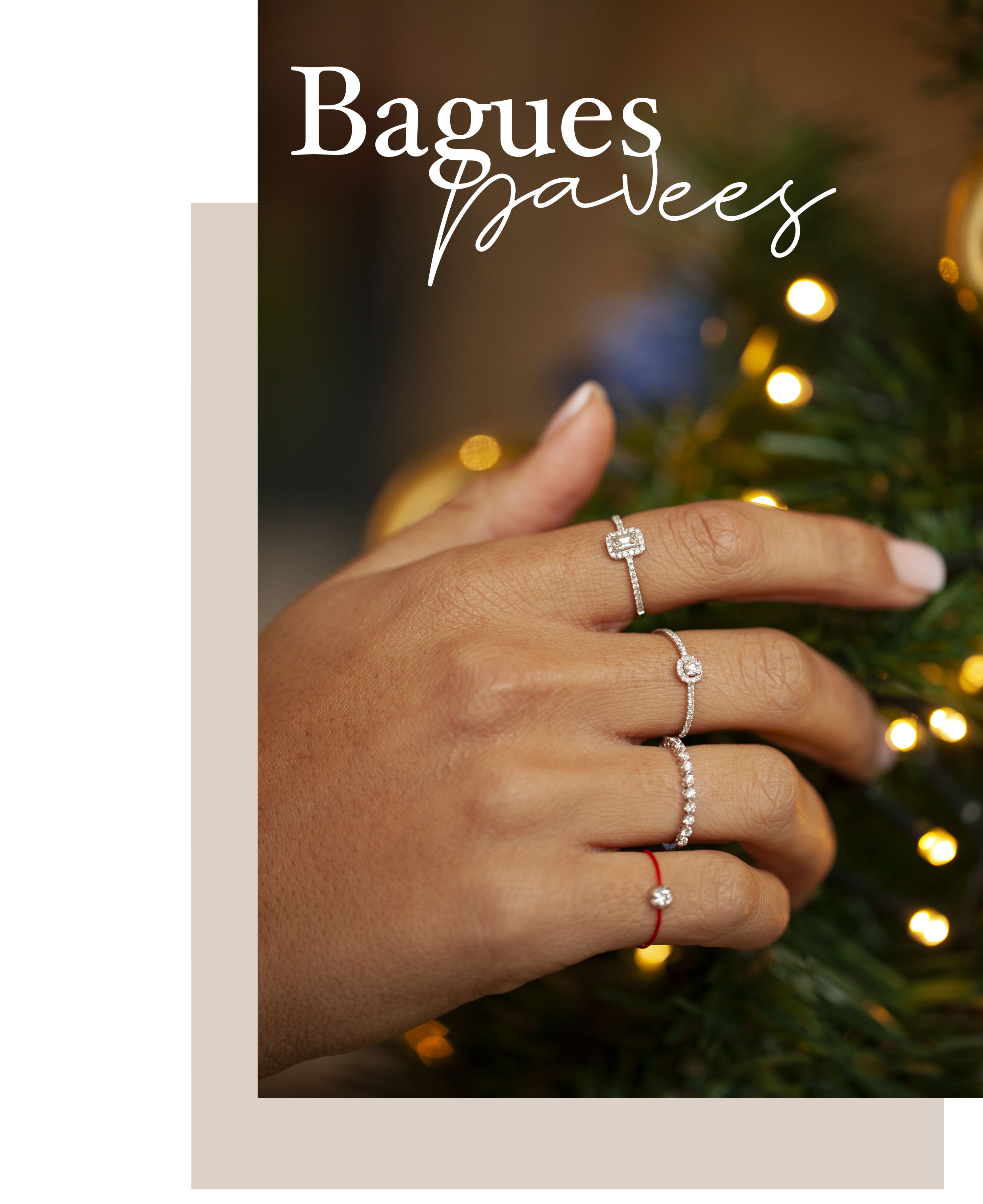 bagues de fiançailles et de mariage pavées de diamant or blanc 18k