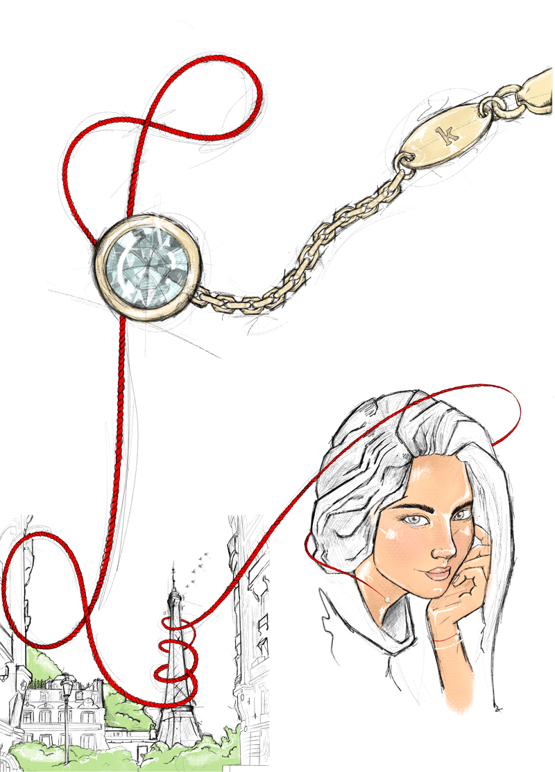 Chaque lettre raconte une histoire, quelle sera la vôtre? Exprimez-vous à travers la collection alphabet de la maison Redline. Un incroyable joyau, original et élégant, assorti d’une chaine en or jaune 18 carats et en son cœur une sublime lettre incrustée de diamants.