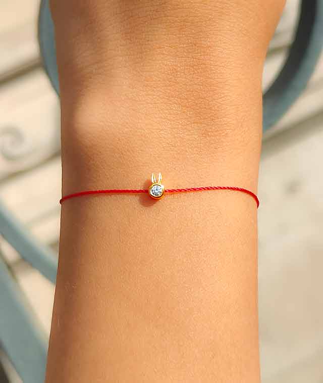 bracelet lapin diamant signe chinois 2023