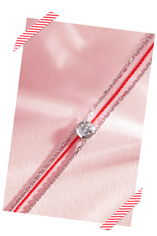 bracelet Redline fil rouge
