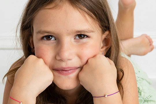 Bracelet Fil Violet Enfants