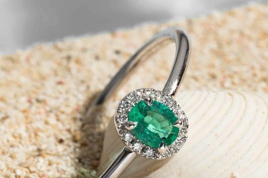 Bague RedLine Émeraude