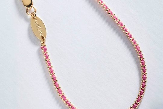 Bracelet Aurore rose et or jaune