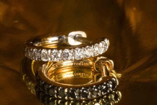Mini Creoles en diamants