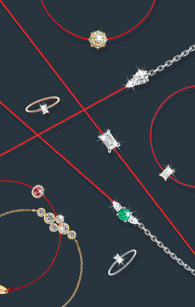 Diamant et fil rouge